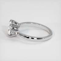 2.00 Ct. White Sapphire Ring, 18K White Gold 4