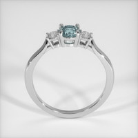 0.64 Ct. Sapphire Ring, 18K White Gold 3
