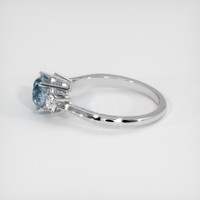 3.58 Ct. Sapphire Ring, 18K White Gold 4