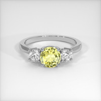 1.23 Ct. Sapphire Ring, 18K White Gold 1