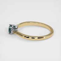 0.57 Ct. Sapphire Ring, 18K White & Yellow 4