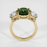 4.42 Ct. Green Sapphire Ring, 10K Yellow Gold 3
