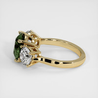 4.42 Ct. Green Sapphire Ring, 10K Yellow Gold 4