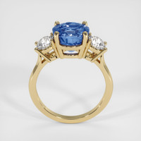 4.22 Ct. Blue Sapphire Ring, 10K Yellow Gold 3