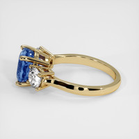 4.22 Ct. Blue Sapphire Ring, 10K Yellow Gold 4
