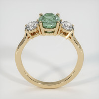1.82 Ct. Bluish Green Sapphire Ring, 10K Yellow Gold 3