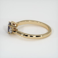 0.92 Ct. Purple Sapphire Ring, 10K Yellow Gold 4
