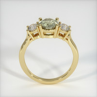 0.94 Ct. Green Sapphire Ring, 10K Yellow Gold 3