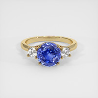 3.23 Ct. Sapphire Ring, 14K Yellow Gold 1