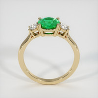 1.10 Ct. Emerald Ring, 14K Yellow Gold 3