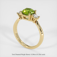 1.31 Ct. Gemstone Ring, 14K Yellow Gold 2