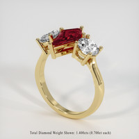 1.01 Ct. Gemstone Ring, 14K Yellow Gold 2