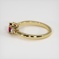 0.54 Ct. Ruby Ring, 14K Yellow Gold 4