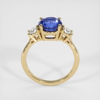 3.23 Ct. Blue Sapphire Ring, 18K Yellow Gold 3