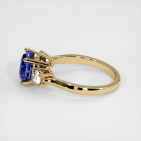 3.23 Ct. Blue Sapphire Ring, 18K Yellow Gold 4