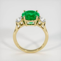 3.71 Ct. Emerald Ring, 18K Yellow Gold 3