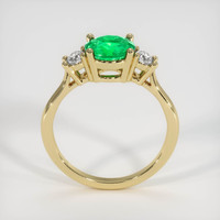 1.25 Ct. Emerald Ring, 18K Yellow Gold 3