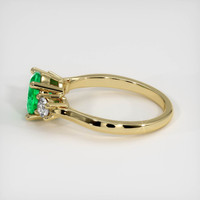 1.25 Ct. Emerald Ring, 18K Yellow Gold 4