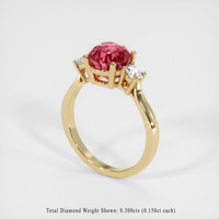 3.07 Ct. Sapphire Ring, 18K Yellow Gold 2