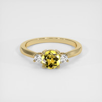 0.99 Ct. Sapphire Ring, 18K Yellow Gold 1