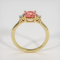 1.67 Ct. Padparadscha Sapphire Ring, 18K Yellow Gold 3