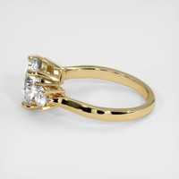 4.17 Ct. White Sapphire Ring, 18K Yellow Gold 4