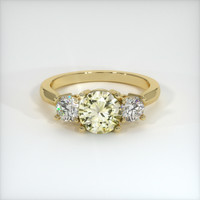 0.87 Ct. Yellow Sapphire Ring, 18K Yellow Gold 1