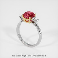 3.07 Ct. Sapphire Ring, 14K Yellow & White 2