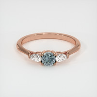 0.48 Ct. Sapphire Ring, 14K Rose Gold 1