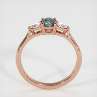 0.48 Ct. Sapphire Ring, 14K Rose Gold 3