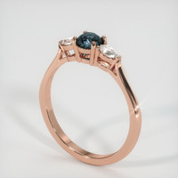 0.61 Ct. Sapphire Ring, 18K Rose Gold 2