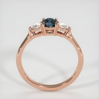 0.61 Ct. Sapphire Ring, 18K Rose Gold 3
