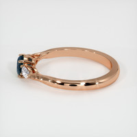 0.58 Ct. Sapphire Ring, 18K Rose Gold 4