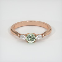 0.47 Ct. Sapphire Ring, 18K Rose Gold 1