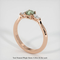 0.47 Ct. Sapphire Ring, 18K Rose Gold 2