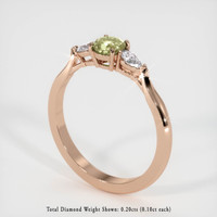 0.48 Ct. Sapphire Ring, 18K Rose Gold 2