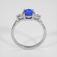 1.25 Ct. Blue Sapphire Ring, 14K White Gold 3