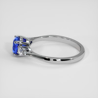 1.25 Ct. Blue Sapphire Ring, 14K White Gold 4