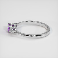 0.60 Ct. Purple Sapphire Ring, 14K White Gold 4