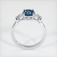 1.56 Ct. Blue Sapphire Ring, 14K White Gold 3