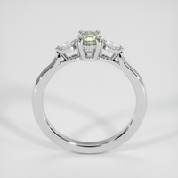 0.47 Ct. Bluish Green Sapphire Ring, 18K White Gold 3