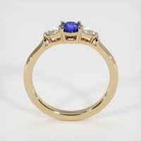 0.44 Ct. Blue Sapphire Ring, 18K Yellow Gold 3