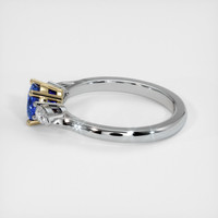 0.91 Ct. Sapphire Ring, 14K Yellow & White 4