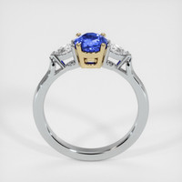 1.08 Ct. Blue Sapphire Ring, 18K Yellow & White 3