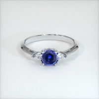 0.77 Ct. Blue Sapphire Ring, Platinum 950 1