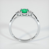 0.40 Ct. Emerald Ring, Platinum 950 3
