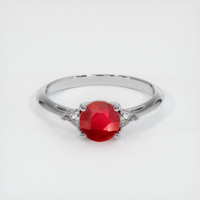 1.09 Ct. Ruby Ring, Platinum 950 1