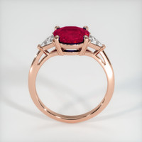 2.76 Ct. Ruby Ring, 18K Rose Gold 3