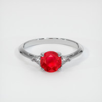 1.20 Ct. Pinkish Red Ruby Ring, 10K White Gold 1