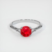 1.20 Ct. Ruby Ring, 14K White Gold 1